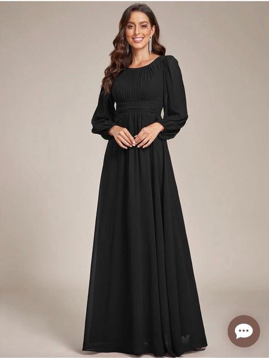 Ever Pretty Dresses & Skirts - Ever Pretty Black Chiffon Maxi Dress